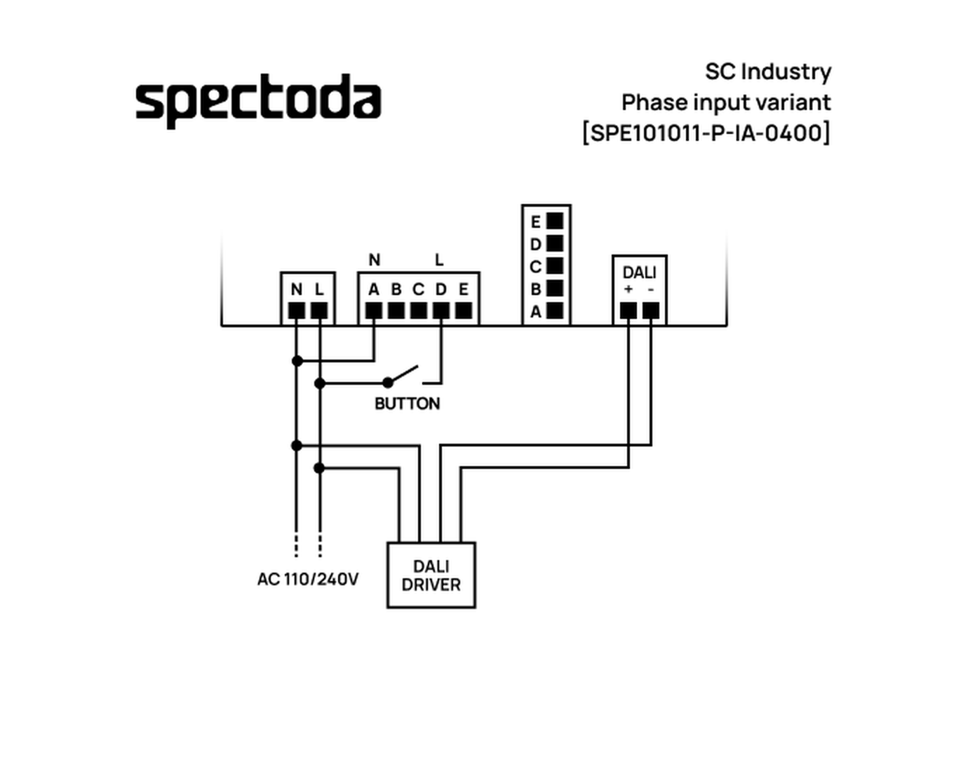 Wiring diagram pro Phase input rozšíření