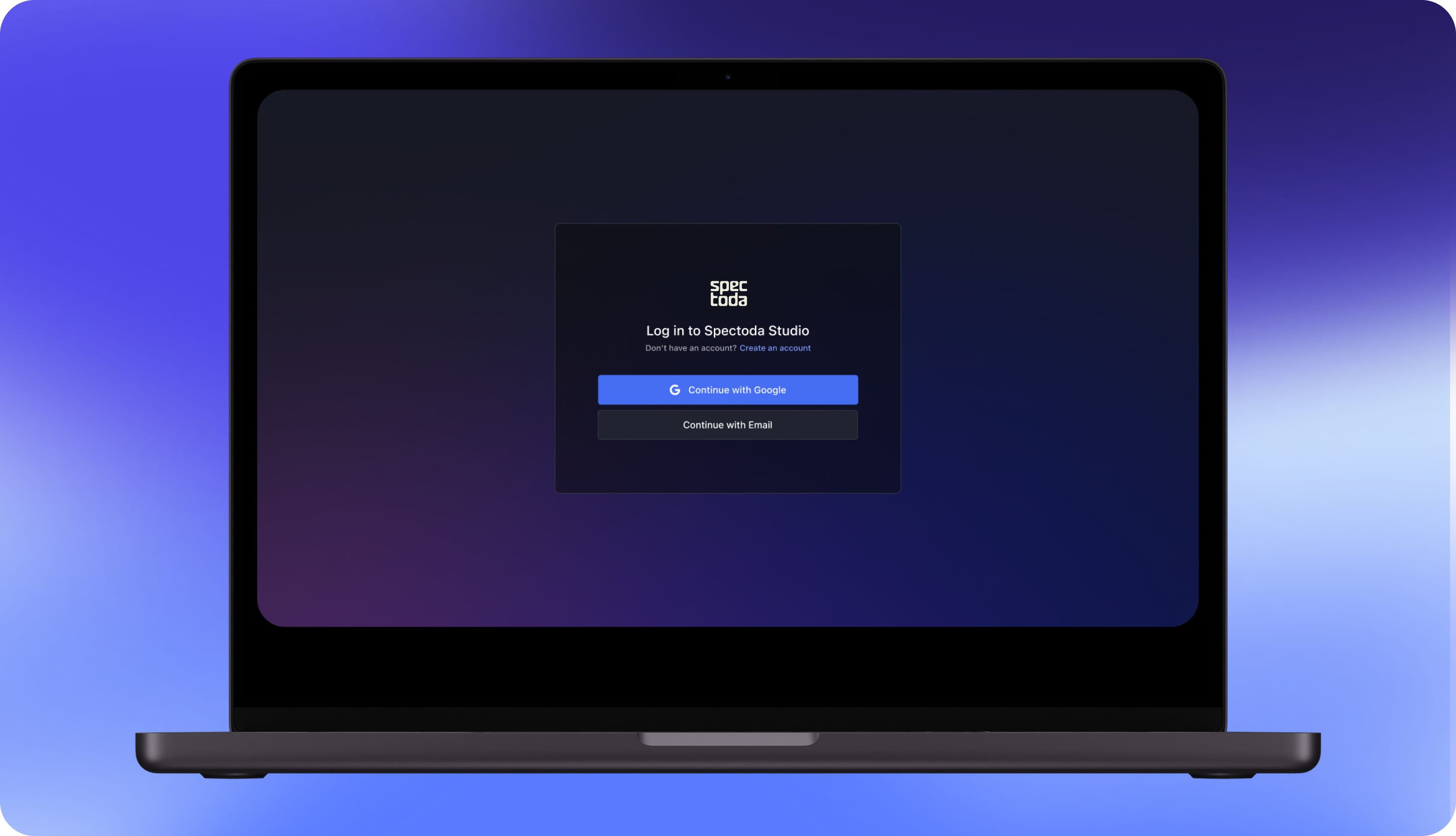 Přihlášení do Spectoda Studia